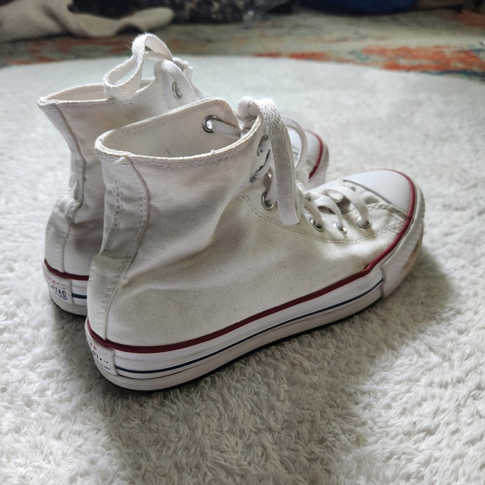 Converse Chuck Taylor All Star Move Kids White Platform High Top Shoes 5.5 - Picture 3 of 5